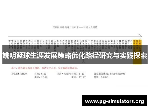 姚明篮球生涯发展策略优化路径研究与实践探索